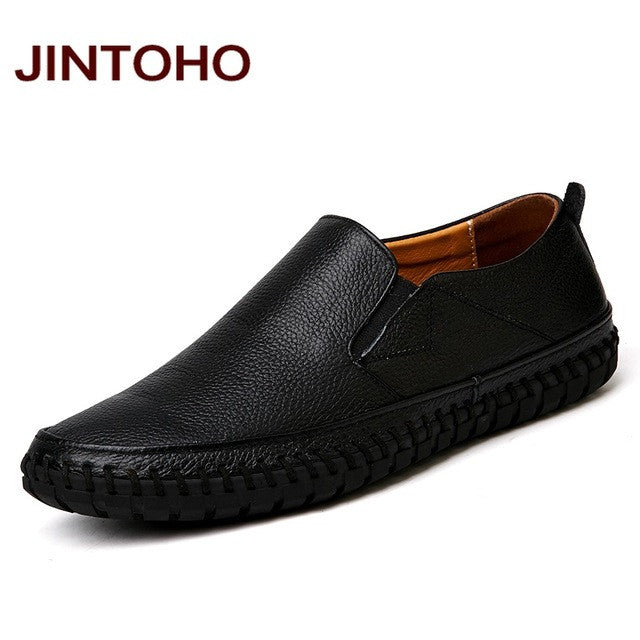JINTOHO Real Leather Loafers