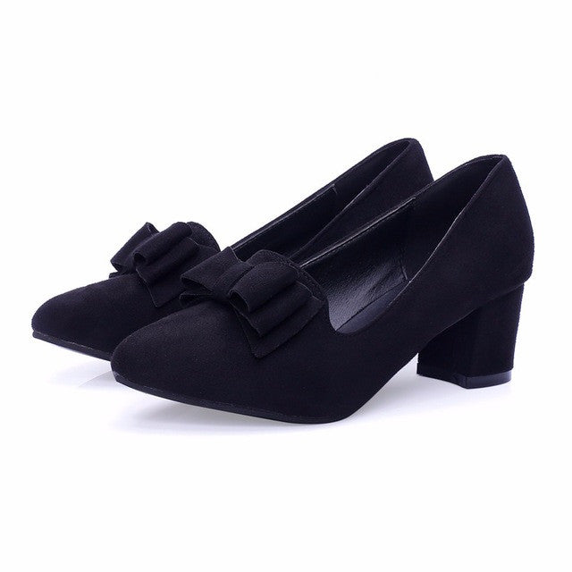 Square Bow Heels