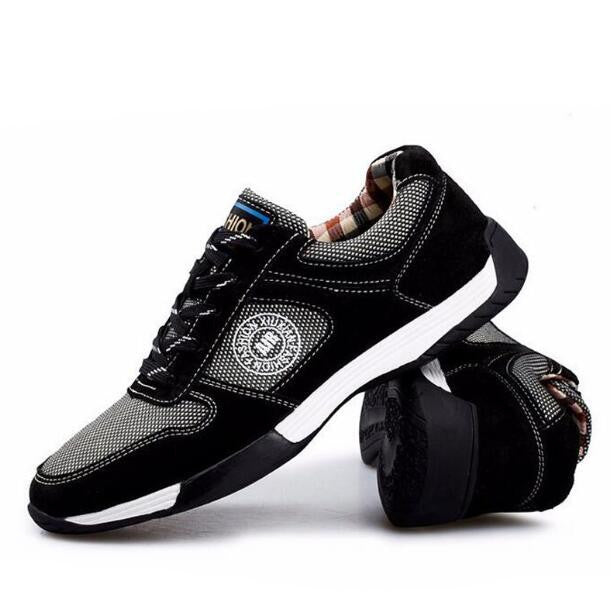 Genuine Leather With Mesh Men Casual Shoes