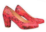Flowers Printed Woman Heels