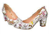 Flowers Printed Woman Heels