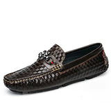 DXKZMCM Hand Made Breathable Slip-on  Loafers