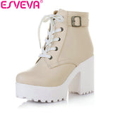 ESVEVA Lace-Up Sexy Women Boots