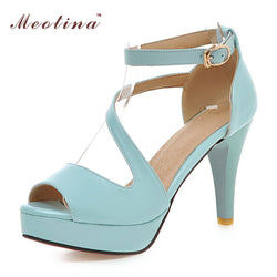 Meotina Gladiator Sandals Open Toe