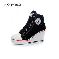 Canvas High Heel