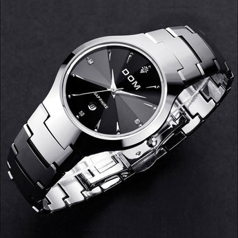 HK DOM Luxury Tungsten Steel Wrist Watch