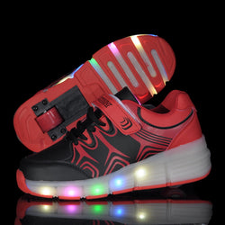 Jazzy Junior Girls/Boys LED Light  Roller Skate Shoes