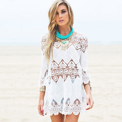 Saida De Praia Openwork  Cover Up Sexy Swimsuit
