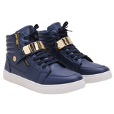 Casual Mens  High Top  PU Leather zipper