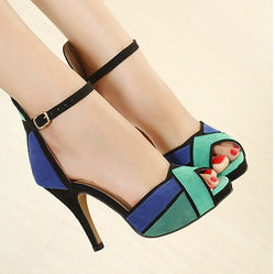 High Heel Peep-toe Pumps
