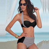 NAKIAEOI  Bikinis Women Swimsuit High Waisted