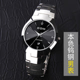 HK DOM Luxury Tungsten Steel Wrist Watch