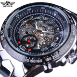 Winner Sport Design Bezel Golden Watch