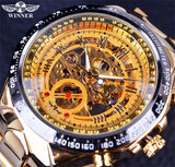 Winner Sport Design Bezel Golden Watch