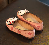 Cat Rabbit Pu Leather Flats Shoes