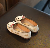 Cat Rabbit Pu Leather Flats Shoes