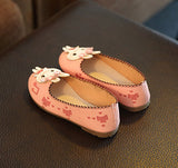 Cat Rabbit Pu Leather Flats Shoes