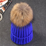 Xthree Mink And Fox Fur Ball Cap
