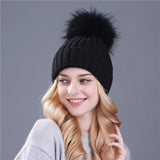 Xthree Mink And Fox Fur Ball Cap
