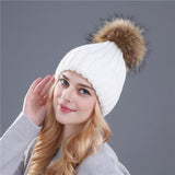 Xthree Mink And Fox Fur Ball Cap