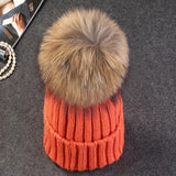 Xthree Mink And Fox Fur Ball Cap