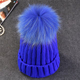 Xthree Mink And Fox Fur Ball Cap