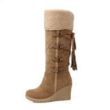 Gdgydh Scrub Plush Snow Boots