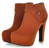 High Heel Short Ankle Boots