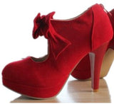 Platform Bow High Heels