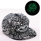 iMucci Graffiti Fluorescent Light Baseball Cap