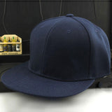 Adjustable Men Baseball Cap Solid Hip-Hop Snapback Flat Hat Visor