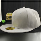 Adjustable Men Baseball Cap Solid Hip-Hop Snapback Flat Hat Visor