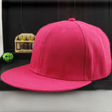 Adjustable Men Baseball Cap Solid Hip-Hop Snapback Flat Hat Visor