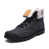 KLYWOO High Top Lace-Up Casual Ankle Boots