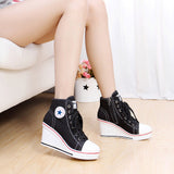 Canvas High Heel