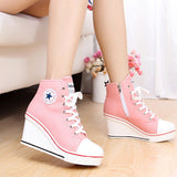 Canvas High Heel