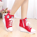 Canvas High Heel