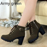 Lace-up European Ladies shoes