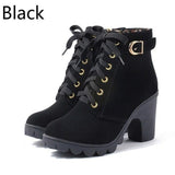 Lace-up European Ladies shoes