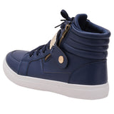 Casual Mens  High Top  PU Leather zipper