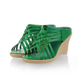 MORAZORA Gladiator High Heels Wedges