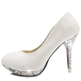 Bridal Evening Party Crystal Red Bottom High Heels