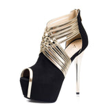 Stiletto sexy metal women High Heels