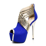 Stiletto sexy metal women High Heels