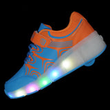 Jazzy Junior Girls/Boys LED Light  Roller Skate Shoes