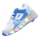 Jazzy Junior Girls/Boys LED Light  Roller Skate Shoes
