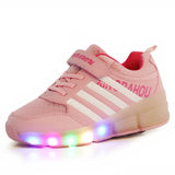 Jazzy Junior Girls/Boys LED Light  Roller Skate Shoes