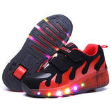 Jazzy Junior Girls/Boys LED Light  Roller Skate Shoes