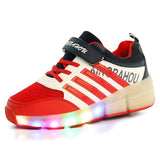 Jazzy Junior Girls/Boys LED Light  Roller Skate Shoes