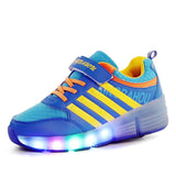 Jazzy Junior Girls/Boys LED Light  Roller Skate Shoes